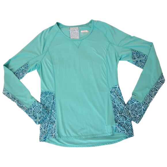 Marmot Sea Green Long Sleeve With Thumb Slits Women's Size LG - Picture 1 of 8